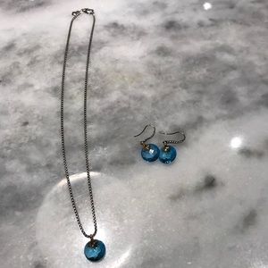 David Yurman earrings and necklace